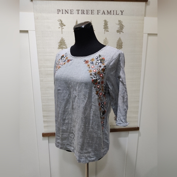 Promod Embroidered Top - Medium - Picture 3 of 8